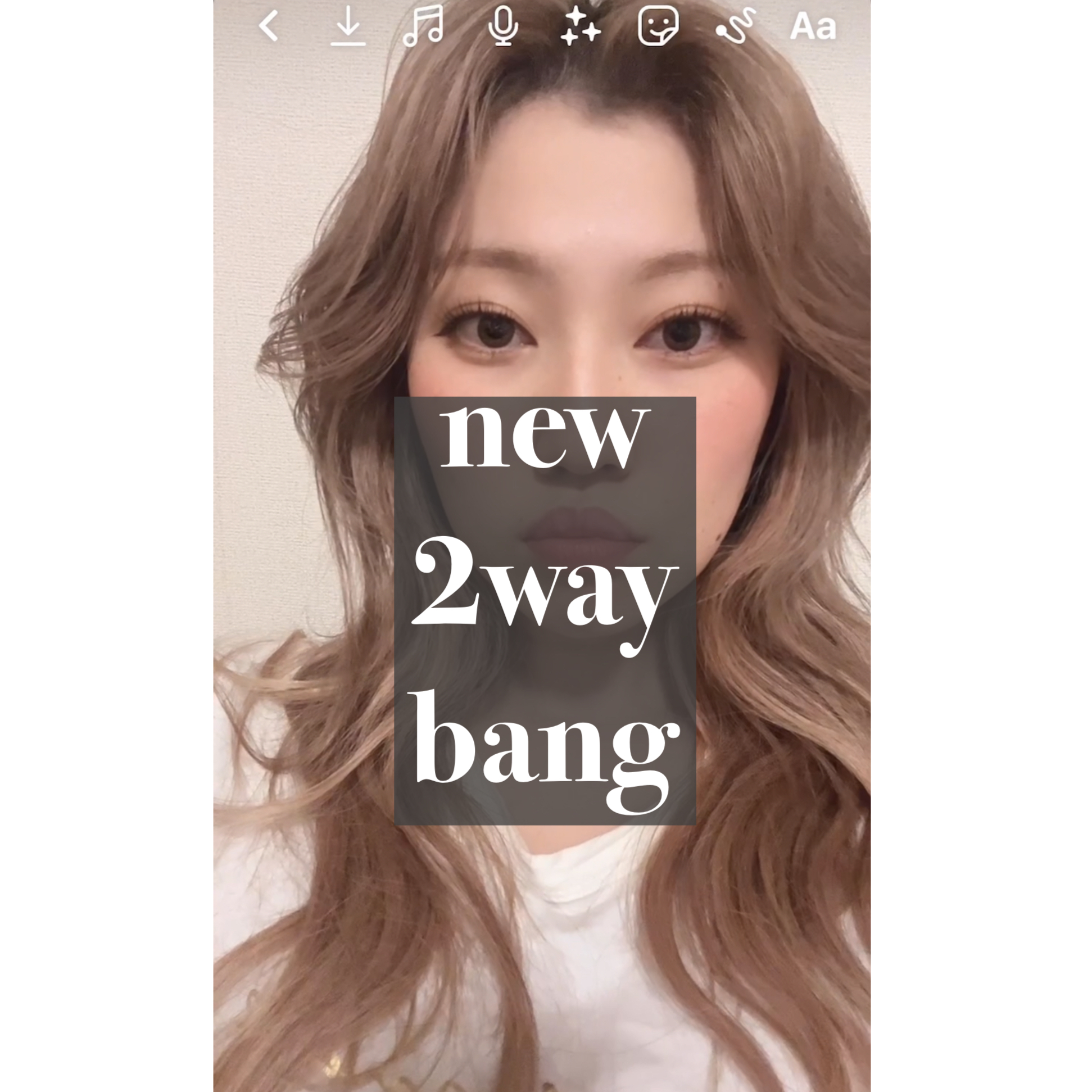 韓国バングと2wayバング Za Za Shinjuku 美容院 美容室 ヘアサロンならza Za ザザ
